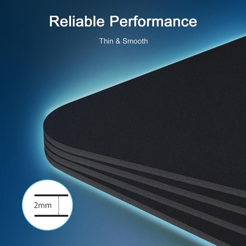 Senetem XXL Large Mouse Pad, Ultra-Smooth Gaming Mousepad, Non-Slip Rubber Base, Washable Surface Fits Wired & Wireless Mouse – Big & Long Keyboard Computer Black Mat for Desk, 31.5x15.7 in - Image 5